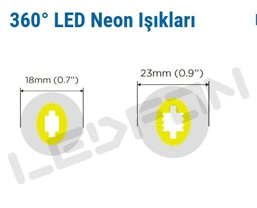 3d bükülebilir neon led