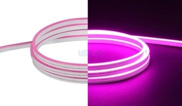 6x12mm 12V 9W IP67 Pembe Neon Led 1cm