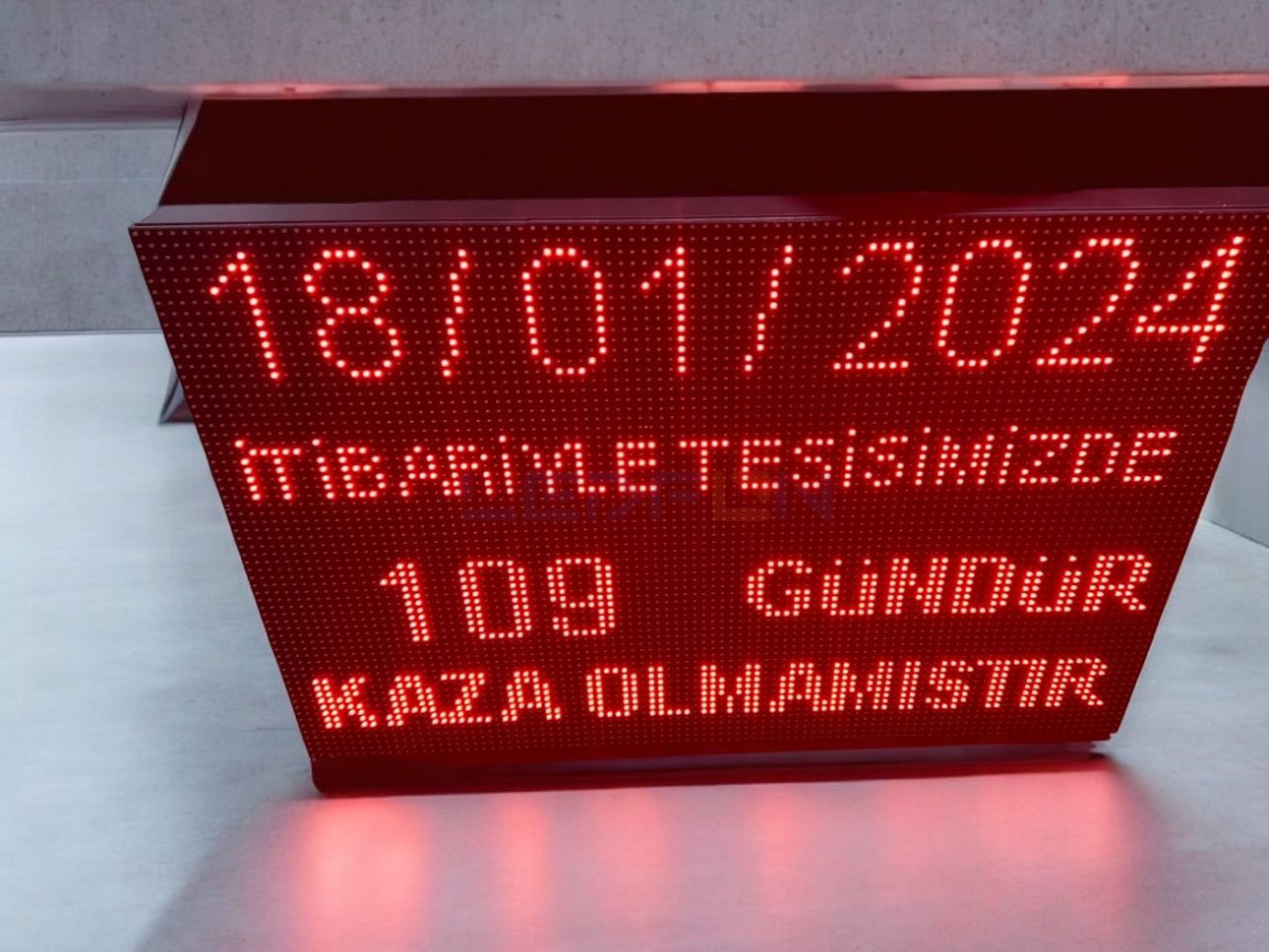Kazasız Gün Sayıcı Panosu