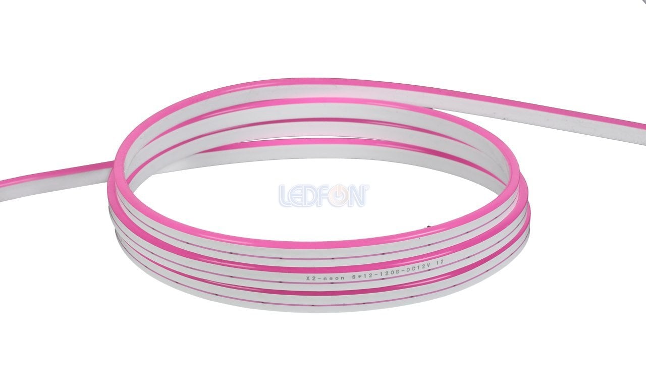 6x12mm 12V Pembe Neon Led 9W IP67