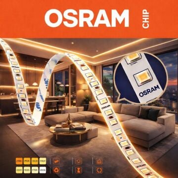Osram 12V 2700K Şerit Led 14.4W 120Led IP20