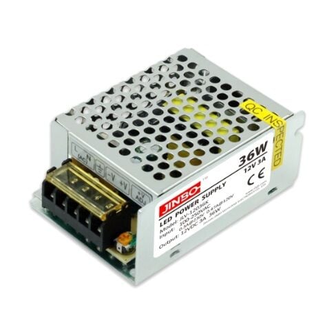 Jinbo 12V 3A 36W Metal Kalın Kasa Adaptör
