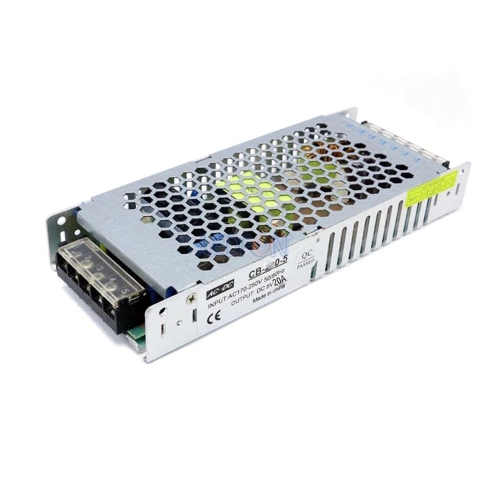 5V 20A 100W Slim Güç Kaynağı