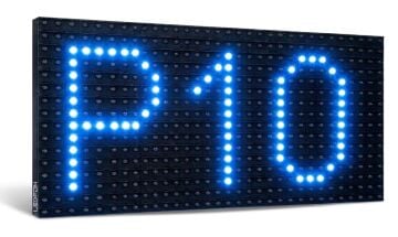 P10 Mavi Dip Led Panel 16x32cm Dış Mekan