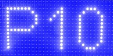 P10 Mavi Dip Led Panel 16x32cm Dış Mekan