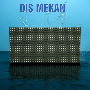 P10 Yeşil Dip Led Panel 16x32cm Dış Mekan
