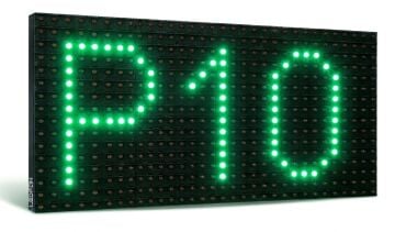 P10 Yeşil Dip Led Panel 16x32cm Dış Mekan