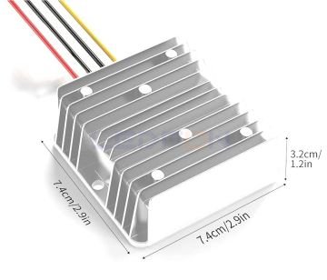 24V 12V 20A 240W Voltaj Düşürücü Alüminyum Kasa