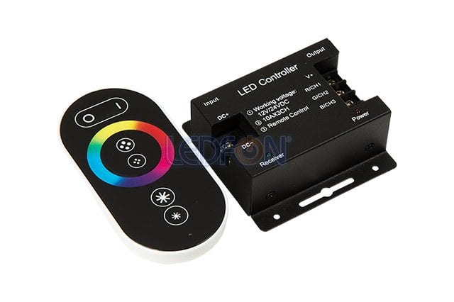 Dokunmatik RF Kumandalı RGB Led Kontrol Cihazı (12V-24V / 30A)
