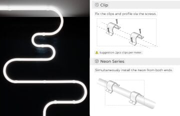 360° 24V 2700K Neon Led 14W IP65