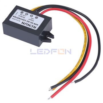 24V 12V 5A 60W Voltaj Düşürücü Plastik Kasa