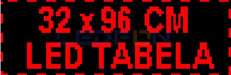 32x96 cm P10 Led Tabela