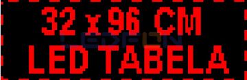 32x96 cm P10 Led Tabela