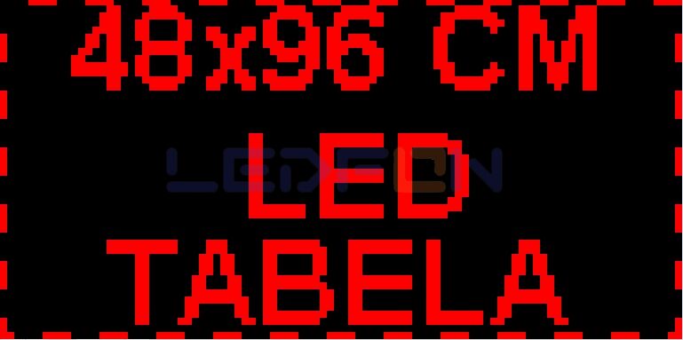 48x96 cm P10 Led Tabela