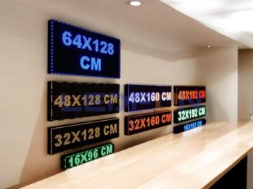 32x192 cm P10 Led Tabela