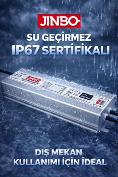 Jinbo 12V 16.6A 200W IP67 Dış Mekan Güç Kaynağı