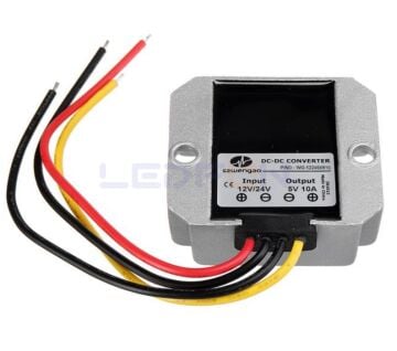 12V/24V 5V 10A 50W Voltaj Düşürücü Alüminyum Kasa