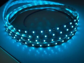 12V 14.4W 60 Led IP20 Turkuaz Şerit Led