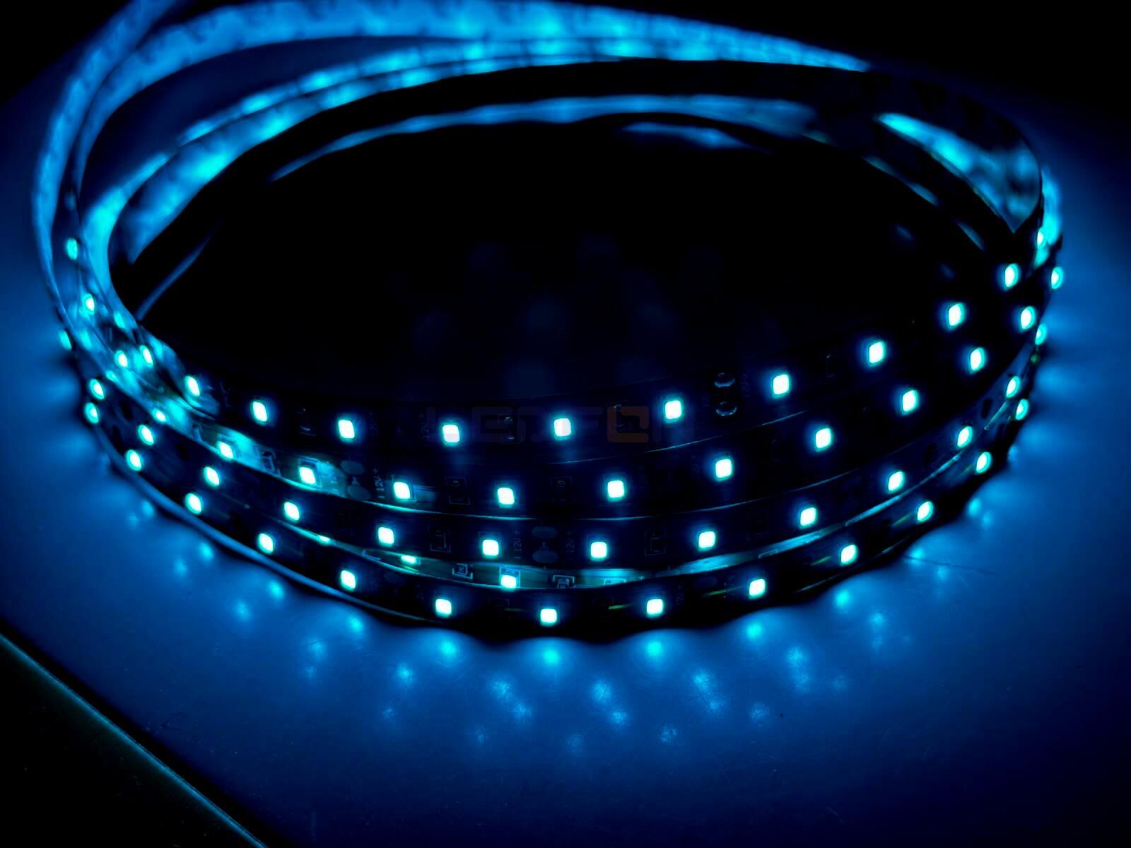 12V 4.8W 60 Led IP20 Turkuaz Şerit Led