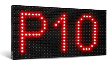P10 Kırmızı Dip Led Panel 16x32cm Dış Mekan