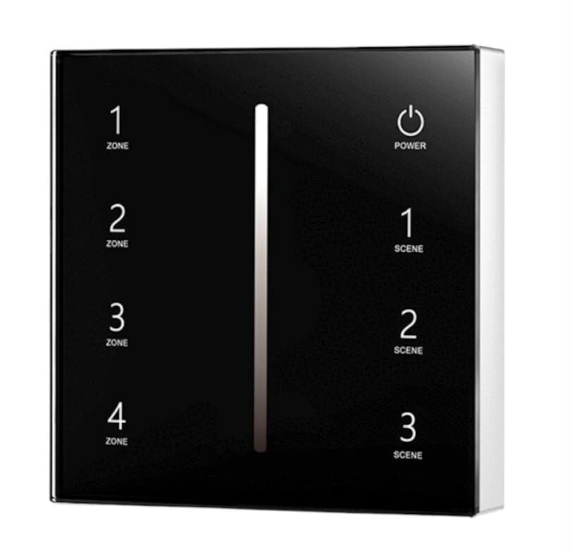 Duvar Tipi Bölge Kontrollü Tek Renk Led Dimmer Siyah  (12V-24V /15A) Sadece Kumanda.