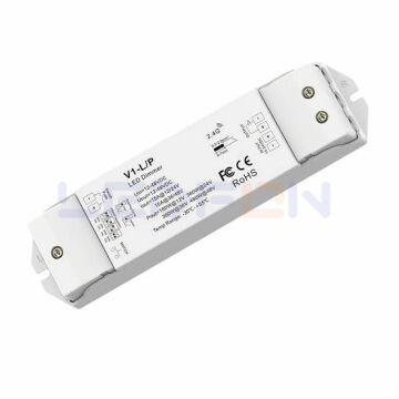 Duvar Tipi Bölge Kontrollü Tek Renk Led Dimmer Beyaz (12V-24V / 15A) +1 Adet Alıcı 15A