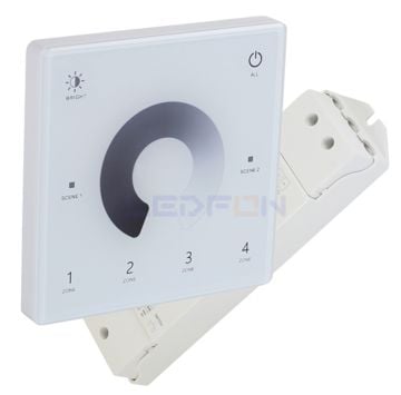 Duvar Tipi Bölge Kontrollü Tek Renk Led Dimmer Beyaz (12V-24V / 15A)