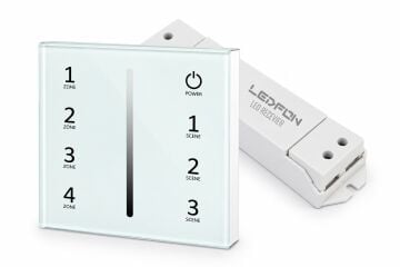 Duvar Tipi Bölge Kontrollü Tek Renk Led Dimmer Beyaz (12V-24V / 15A)