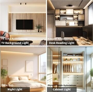 24V 3000K COB Şerit Led 10W 480Led IP20