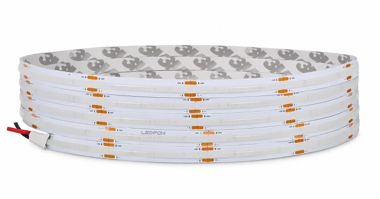 24V Mavi COB Şerit Led 10W 480 Led/m IP20