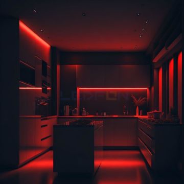 12V Silikonlu Kırmızı Şerit Led 14.4W Bakır PCB 3Çip IP62