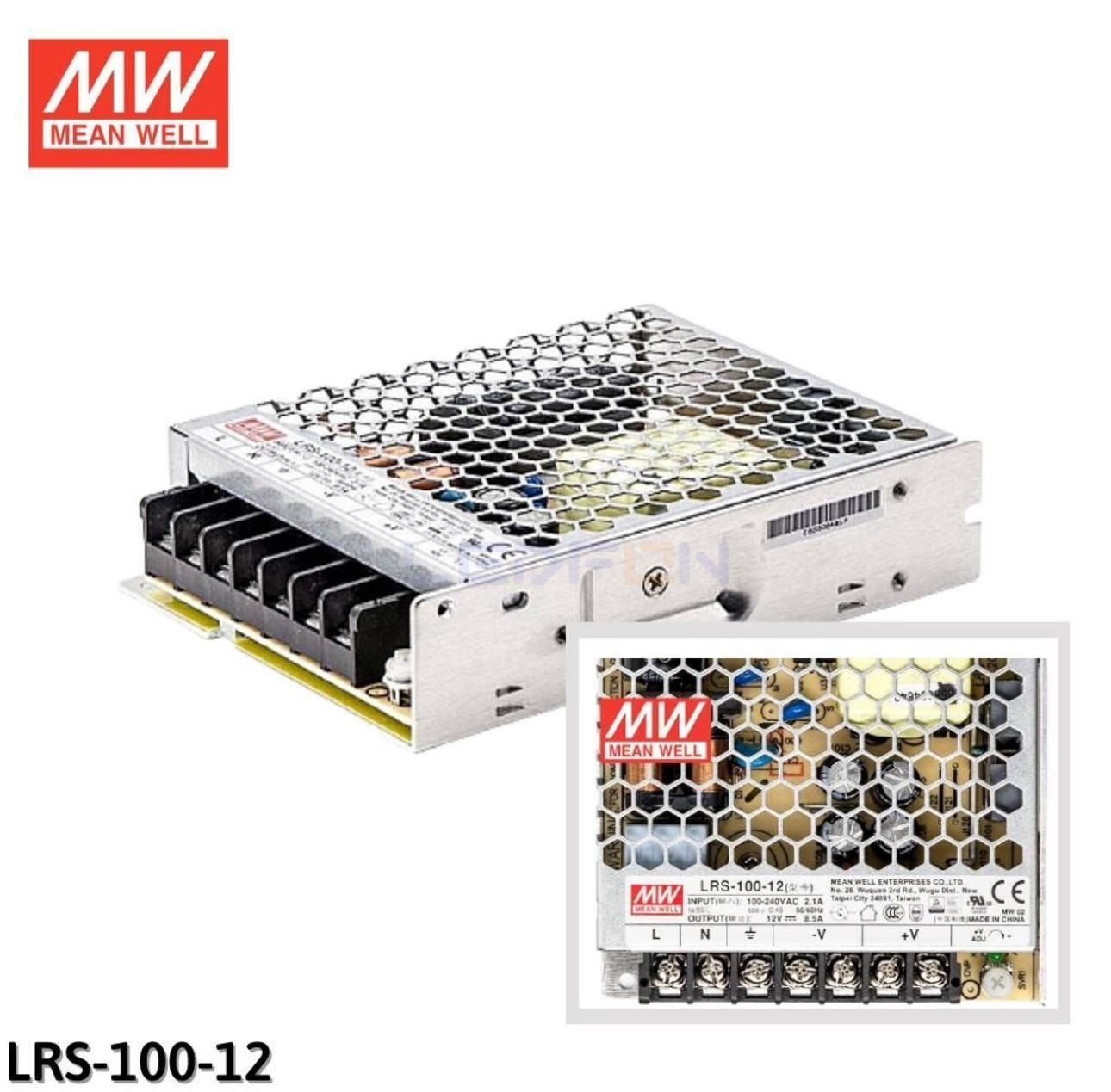 LRS-100-12 Mean Well 12V 8.5A 100W Güç Kaynağı