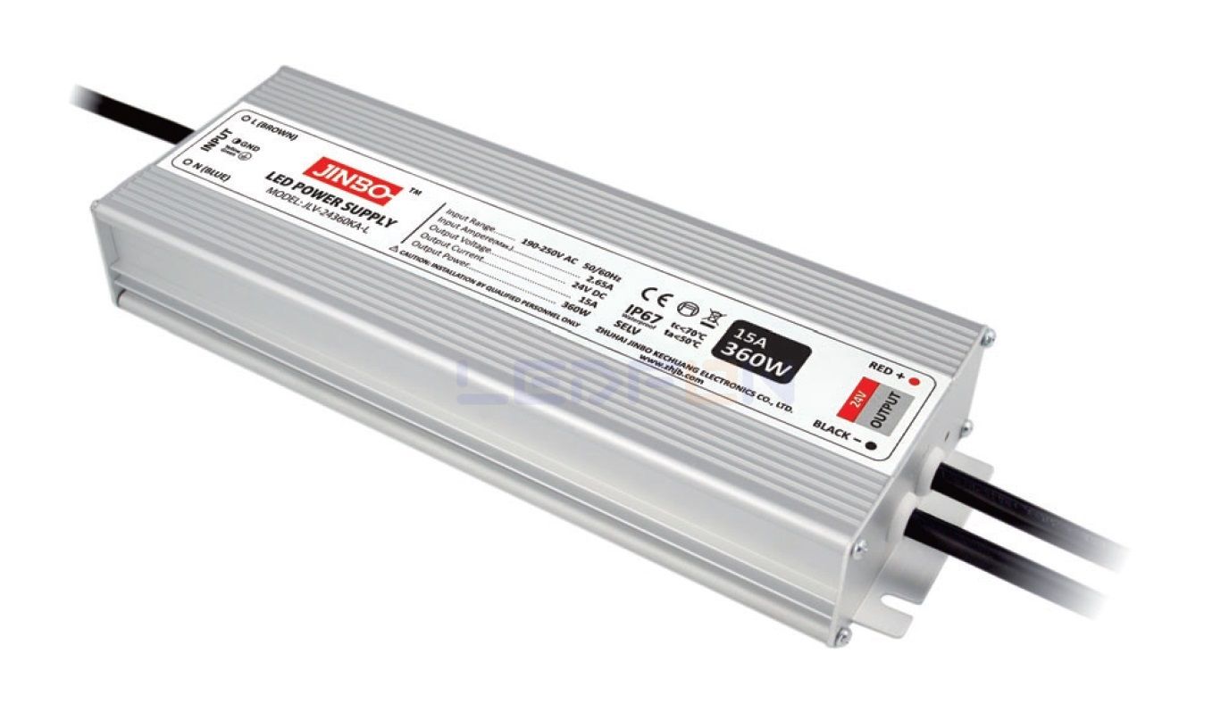 Jinbo 24V 10.42A 250W IP67 Dış Mekan Adaptör