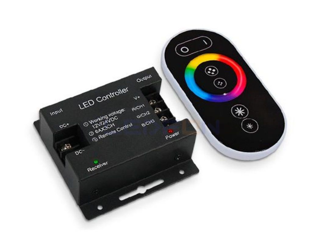 Dokunmatik RF Kumandalı RGB Led Kontrol Cihazı (12V-24V / 18A)