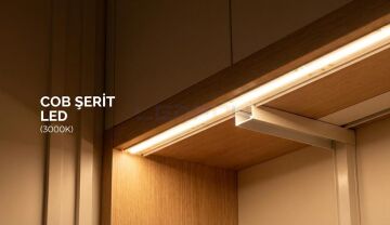 12V 3000K COB Şerit Led 10W 480Led IP20