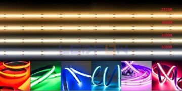 12V 4000K COB Şerit Led 10W 480Led/mt IP20