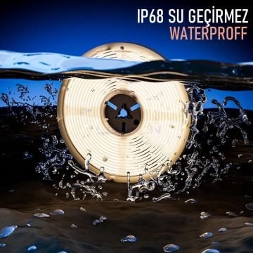 12V Su Geçirmez 3000K Şerit Led 14.4W 3 Çip IP68