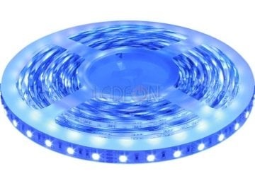 24V 3 Çip Silikonlu Mavi Şerit Led