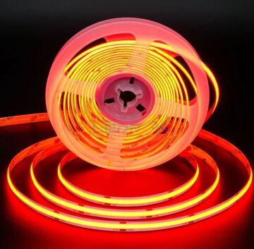 12V Kırmızı COB Şerit Led 10W 480Led/mt IP20