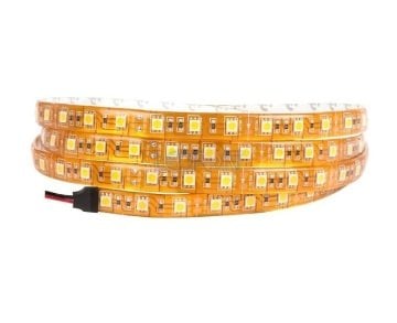 12V Silikonlu 3000K Şerit Led 14.4W Bakır PCB 3 Çip IP62
