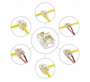 8mm COB Şerit Led Çok Fonksiyonlu Ek Birleştirme Aparatı