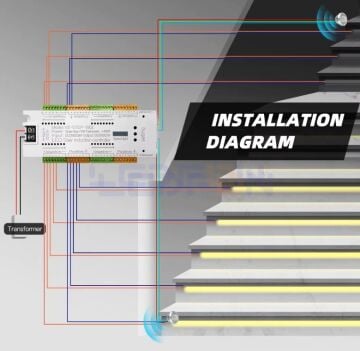 Akıllı Merdiven Basamak Led Kontrol Devresi