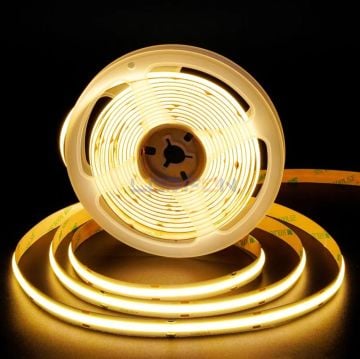 24V 10W 480 Led IP20 3000K Cob Şerit Led