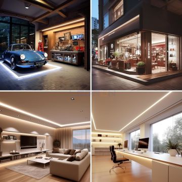 24V 3000K Cob Şerit Led 10W 480Led IP65