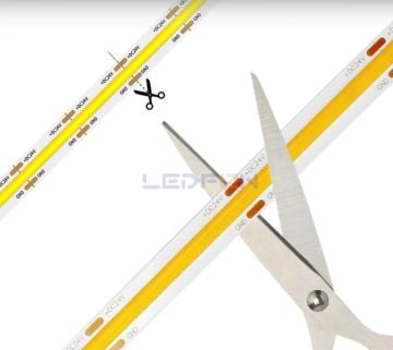 24V 10W 480Led IP20 Kırmızı Cob Şerit Led