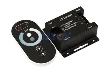Dokunmatik RF Kumandalı Tek Renk LED Dimmer (12V-24V / 30A)