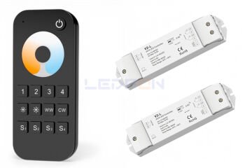 Bölge Kontrollü Tunable White CCT Led Kontrol Cihazı (12V-24V / 16A) +2 Ek Alıcı