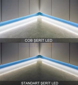 24V 6000K COB Şerit Led 10W 480Led IP20