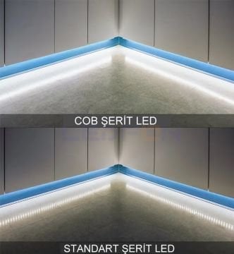 24V 6000K COB Şerit Led 10W 480Led/mt IP20
