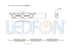 Samsung 12V 10000K Modül Led 1.20W IP67
